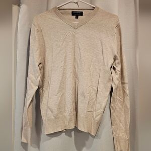 Banana Republic Light Tan V-Neck Sweater